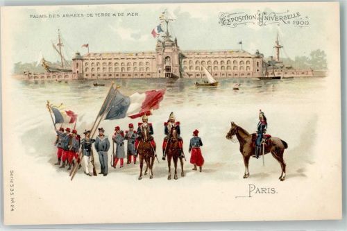 Paris Exposition Universelle Serie 535 Nr. 24 - Palais des Armees de Terre & de Mer