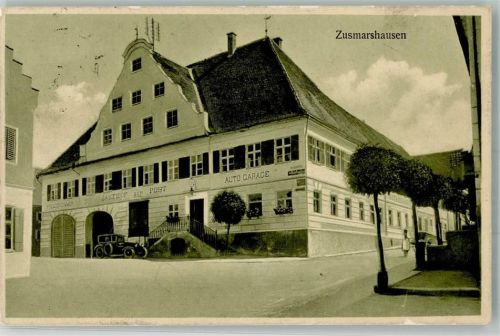 86441 W8901 Zusmarshausen Foto AK Gasthaus zur Post