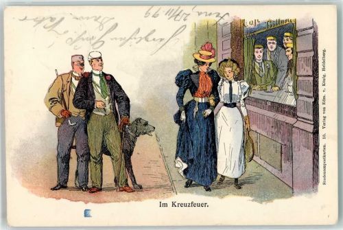 1899 Im Kreuzfeuer Studentenliebe Edm. von König Nr. 10