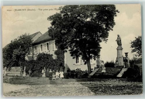 Blamont 1908 Vue prise pres l`Eglise