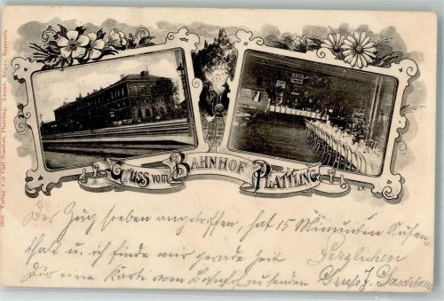 Plattling 1899 Bahnhof