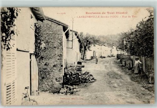Laneuveville-derriere-Foug 1918 Rue de Toul Fahrrad