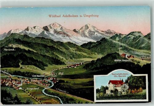 Bad Adelholzen Vogelschau E. Felle Isny
