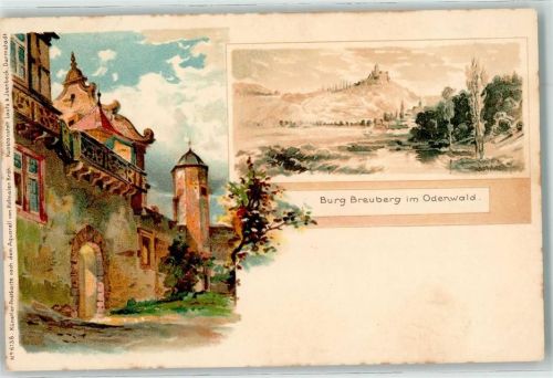 Breuberg Burg Breuberg sign. Kräh