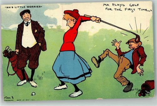 sign. Tom Brown Humor Ma`s little Worries AK