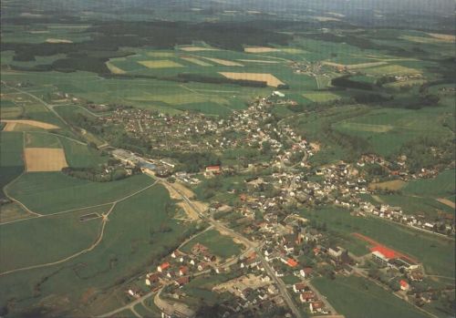 Regnitzlosau Fliegeraufnahme Schwabenflugbild; wenige Klebereste auf Rückseite