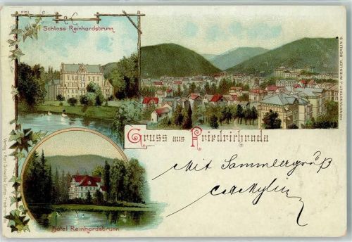 Friedrichroda 1899 Schloss Reinhardsbrunn Hotel