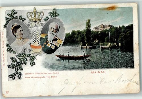 Insel Mainau Großerherzog Friedrich und Gemahlin AK