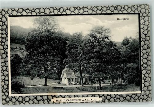 Bad Schwalbach Golfplatz Zieher, Ottmar 386 AK Bad Langenschalbach Passepartout