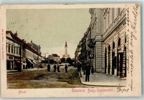 Nagykanizsa 1902 Fö Straße