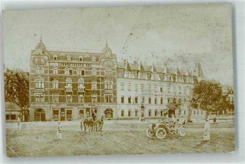 09648 O9250 Mittweida Privatfoto AK Europäischer Hof Oldtimer Hotel Stadt Chemnitz Ort lt. Recherche
