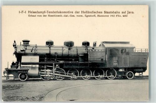Hanomag Heissdampf Tenderlok für die Holländische Staatsbahn auf Java