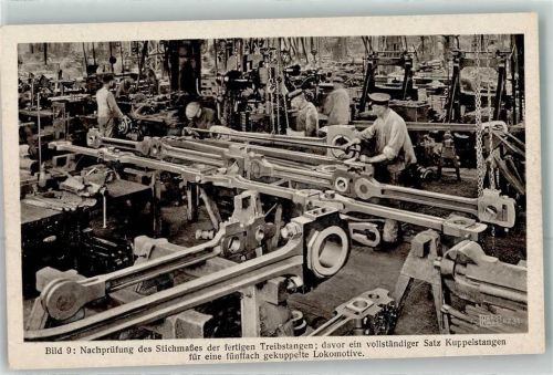Bild 9 Werdegang einer Lokomotivtreibstange Hanomag Nr. 1438 Beruf Industrie