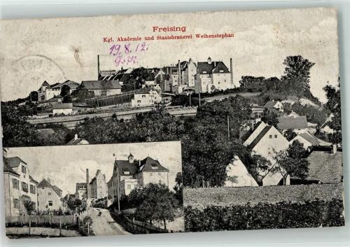 Freising 1912 Kgl. Akademie Staatsbrauerei Weihenstephan