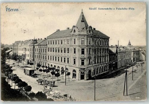 Prerov 1905 Narozi Komenskeho a Palackeho tridy