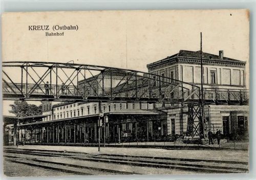 Kreuz Krzyz Wielkopolski 1915 - Bahnhof