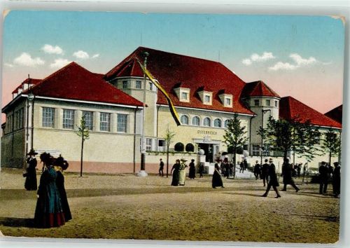 Leipzig 1913 Nr. 34 Baufachausstellung Österreich Staatsgebäude Architektur Jugendstil