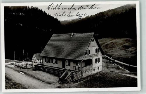 Hinterlangenbach Waldarbeiter Schulungslager Foto AK