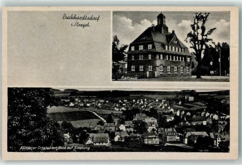 Burkhardtsdorf Rathaus Mittlerer Ortsteil mit Blick auf Siedlung
