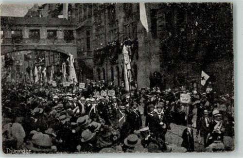 Nürnberg 8. Deutsches Sängerbundesfest 28. Juli 1912 Festzug Thüringer Nr 8 Rotes Kreuz