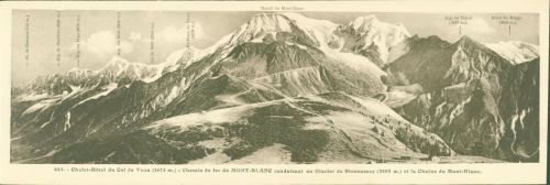 74310 Les Houches Klapp AK Mont Blanc Cold de Voza