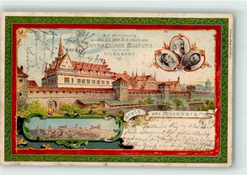 Nürnberg 1902 50 jähriges Jubiläum des Germanischen Museums Kaiser Wilhelm II