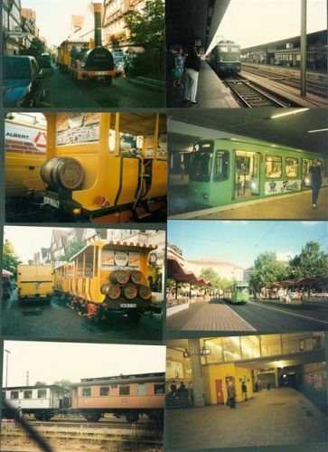 Lot mit 14 Fotos Bahnhöfe
