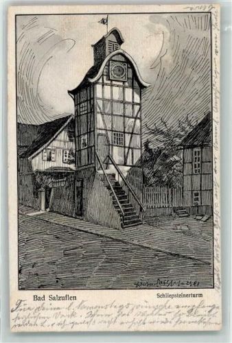 Bad Salzuflen Schliepsteinerturm sign Edwin Fritzsche