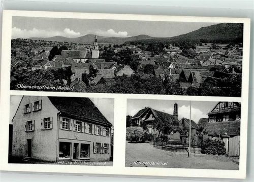Oberschopfheim Handlung Schwend Kriegerdenkmal