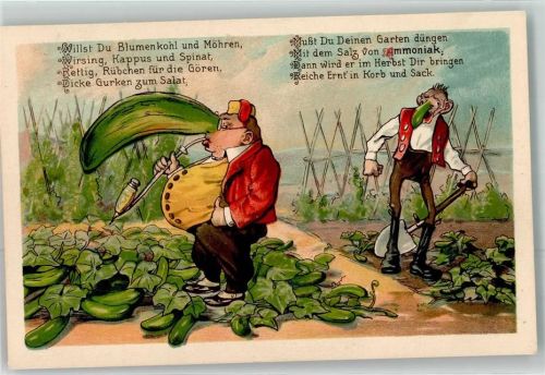 Pfeife Ammoniak Spruch Düngerwerbung