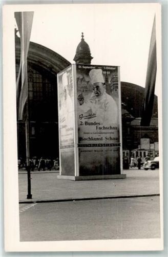 Frankfurt Bahnhof Straßenbahn Oldtimer 2. Bundes-Fachschau Ort handschriftlich