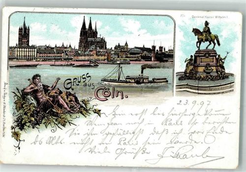 Köln Altstadt-Nord 103 1897 Dom Denkmal Kaiser Wilhelm I.