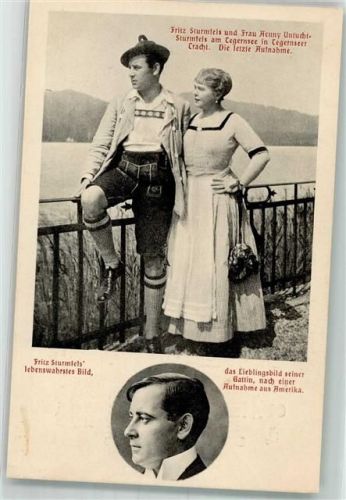 Tegernsee Fritz Sturmfels Ehefrau Aenny Untucht Tracht
