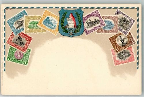 Guatemala-Stadt Wappen Briefmarken