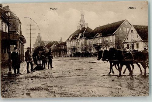 Mitau 1916 Markt