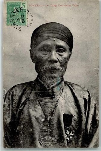 Hanoi Tracht Mann Briefmarke Bildseite