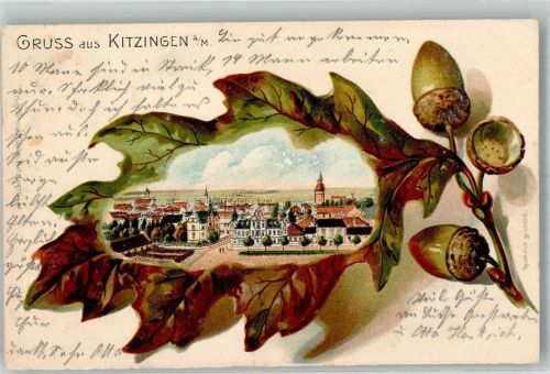 Kitzingen 1901 Eichenblatt Eicheln Kitzingen