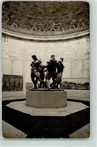 Dresden 1908 Skulpturen Teilansicht Saal 15 Jugendstil