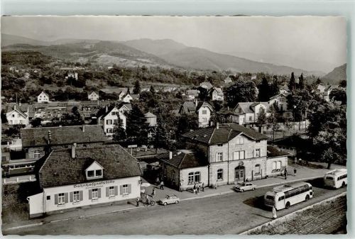 Gernsbach Bahnhof Bahnhofgasthaus Fahrrad Omnibusse