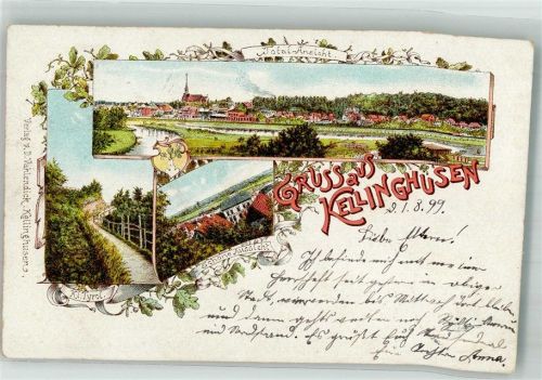 Kellinghusen 1899 Schöne Aussicht Klein Tyrol Wappen