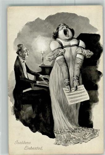 T.S.N. Serie 1154 Isoldes Liebestod Humor Oper Wagner, Richard