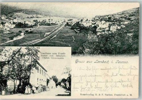 Lorsbach 1899 Gasthaus zum Frankfurter Hof