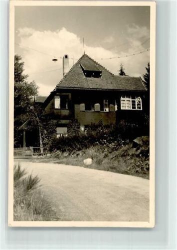79837 W7822 St. Blasien Privatfoto AK Pensionsgebäude Ort handschriftlich