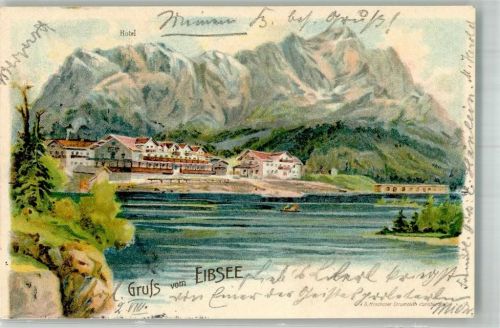 Eibsee 1899 Hotel Eibsee Adelskorrespondenz