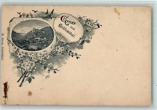 98743 O6423 Gräfenthal BOAKC Vorläufer Druck 1880-89