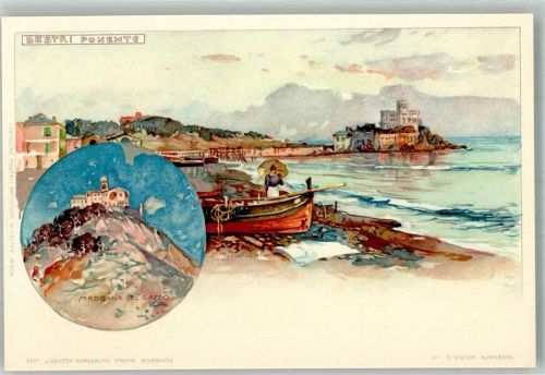Genova Sestri Ponente Velten Nr. 204 Madonna del Gazzo + Adelskorrespondenz