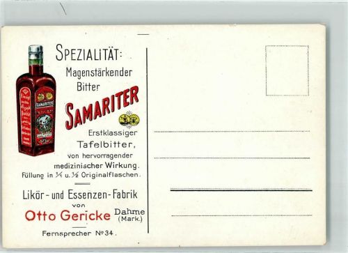 Dahme Samariter Tafelbitter , Otto Gericke