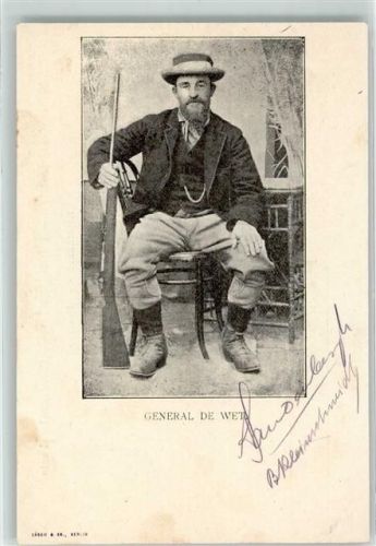 1900 General de Wet mit einem Gewehr
