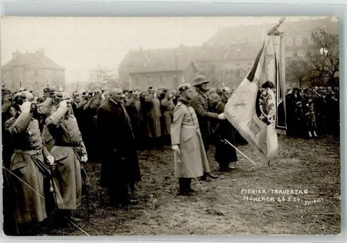 München 1924 Pionier-Trauertag unter Beteiligung von Reichswehr-Soldaten Fotograf Spiessl
