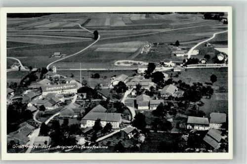 Großhelfendorf Fliegeraufnahme Gasthaus Fellner Freigeg. R.L.M.